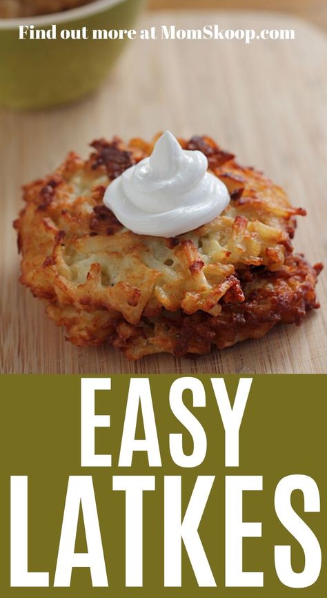 Potato Latkes With Frozen Hashbrowns, Latkes Recipe Easy Frozen Potatoes, Latkes Recipe With Hashbrowns, Easy Latkes Recipe, Latkes Recipe, Latkes Recipe Easy, Hanukah Appetizers, Sweet Potato Latkes, Potato Latke Recipe