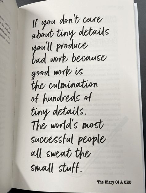 Steven Bartlett on LinkedIn: I sweat the small stuff, I always have and I always will. Are you the… | 51 comments Studying Motivation Quotes, Hard Work Quote, Quotes Progress, Ceo Quote, Steven Bartlett, Quote Work, Work Quote, Leadership Advice, Laws Of Power