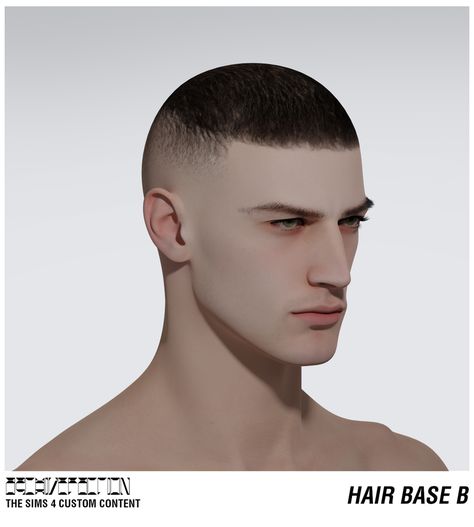 Hair Base V1 For TS4 | TERFEARRENCE on Patreon Sims 4 Faded Hair, The Sims 4 Mens Hair, Sims 4 Hair Override, Ts4 Male Alpha Hair, Sims 4 Bald Hair, Sims 4 Cc Fade, Hair Cc Male Sims 4, Sims 4 Cc Male Hairstyles, Sims 4 Cc Man Hair Patreon