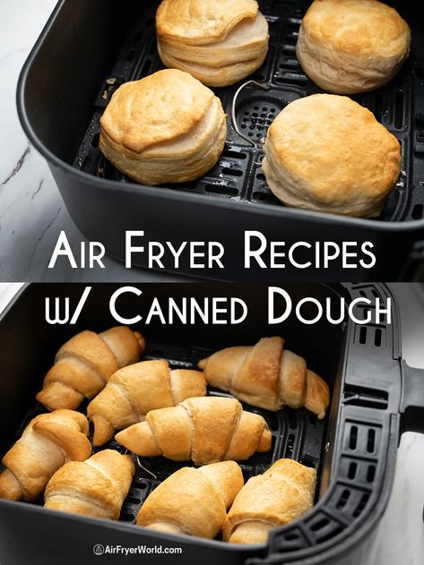 Air Fried Recipes, Air Fryer Chicken Bites, Biscuit Dough Recipes, Canned Biscuit, Fried Recipes, Air Fryer Recipes Breakfast, Easy Air Fryer Recipes, Air Fryer Recipes Dessert, New Air Fryer Recipes