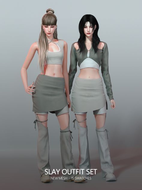 Sims 4 Cc Korean Fashion, The Sims 4 Cc Hair Korean, Ts4 Mods, Slay Outfits, Easy Fashion, Sims 4 Teen, Sims 4 Dresses, Sims4 Clothes, Sims Hair