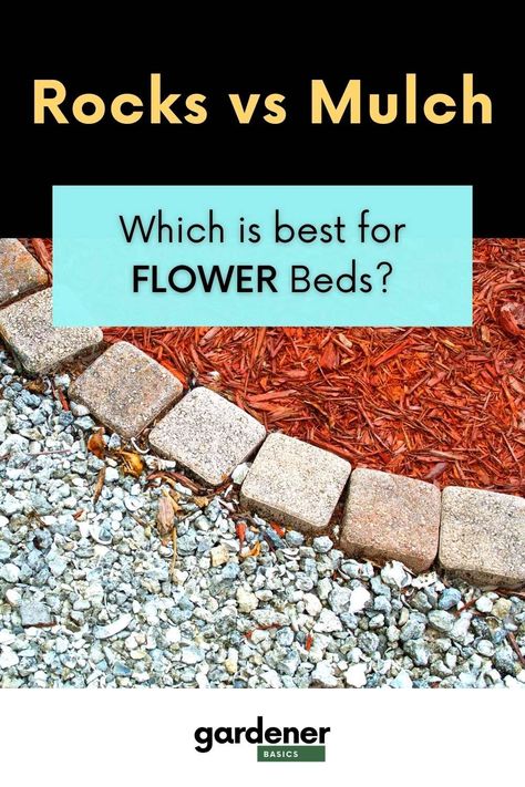 Planting Flower Beds with Rocks Instead of Mulch: Pros and Cons — Gardening, Herbs, Plants, and Product Reviews Using Rocks Instead Of Mulch, Flower Beds With Rocks, Rocks Instead Of Mulch, Outdoor Garden Bed, Rock Mulch, Rock Flower Beds, Gardening Herbs, Rock Bed, Herbs Plants