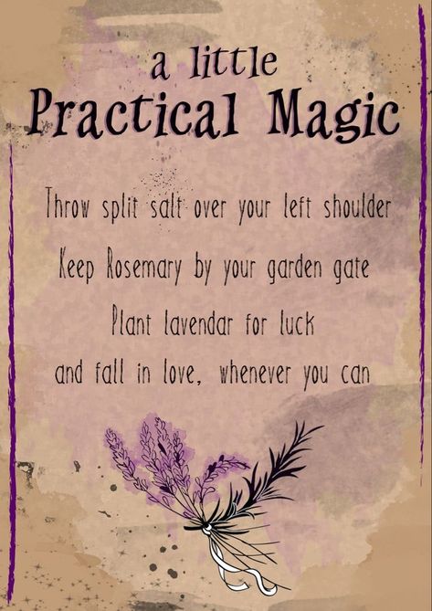 Practice Magic Tattoo, Always Throw Spilled Salt Practical Magic, Quotes From Practical Magic, Practical Magic Girls Night, Practical Magic House Decor, Practical Magic Vibes, Practical Magic Themed Party, Practical Magic Tattoo Ideas, Practical Magic Wallpaper