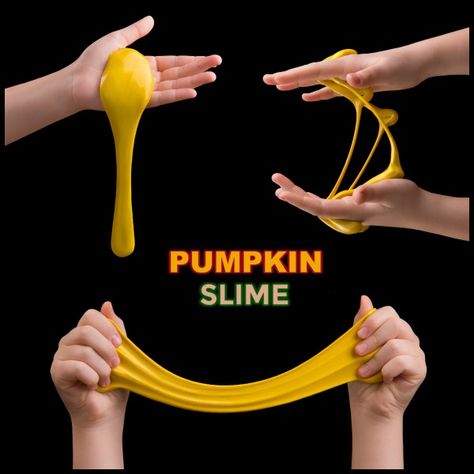 No Glue Slime Recipe Pumpkin Slime, Dish Soap Slime, Finger Painting For Kids, Soap Slime, Sands Recipe, Pumpkin Pie Spice Mix, Pumpkin Moon, Easy Slime Recipe, Kids Fall Crafts