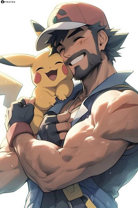 Ash With Pikachu, Pokemon Anime Characters, Cool Pokemon Wallpapers, Ash Pokemon, Cartoon Character Pictures, Cute Pokemon Wallpaper, Demon King Anime, Pokemon Drawings, Pokemon Fan Art