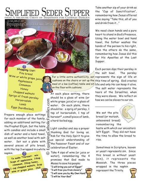 Meaningful Christ-Centered Easter Traditions and Activities Christian Seder meal download Passover Christian, Passover Traditions, Passover Dinner, Seder Meal, Christ Centered Easter, Maundy Thursday, Easter Week, Resurrection Day, Resurrection Sunday