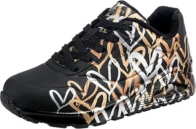 Skechers Store, Metallic Look, Fabric Shoes, Skechers Women, Kids Luggage, Designer Sneakers, Work Shoes, Creative Fashion, Hoka Running Shoes