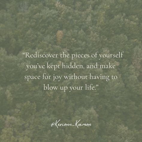 Rediscover the pieces of yourself you’ve kept hidden, and make space for joy! Sometimes, the greatest transformations happen quietly within you. It’s not about dramatic changes, but about rediscovering and embracing all parts of yourself – even those you’ve tucked away so know one will see the imperfections, the shame… Making space for joy doesn’t mean you need to upend your entire life. It’s about allowing yourself to shine fully, bit by bit, day by day. What hidden piece of yourself are ... Rediscovering Yourself, Grunge Quotes, Making Space, Day By Day, To Shine, Im Not Perfect, Quotes, Quick Saves