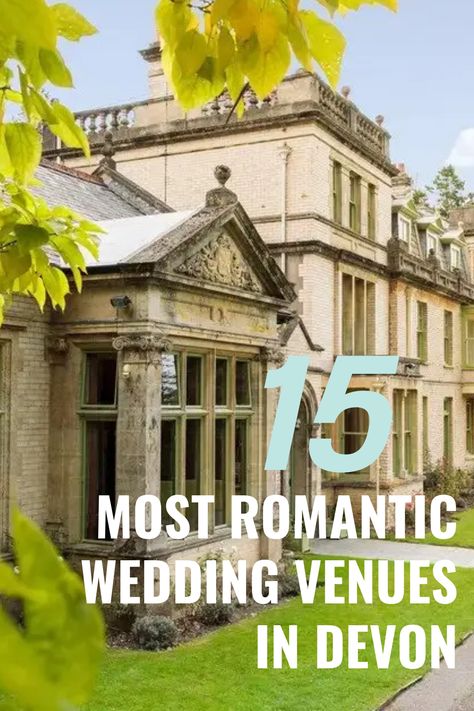 Planning a dreamy wedding in Devon? We have rounded up the most beautiful wedding venues straight out of a fairytale! Whether you already have wedding venue ideas, or you're open to all options, this article includes a vast selection that will suit any style. With indoor and outdoor settings, you can host the ceremony of your dreams, and they are also perfect for small wedding receptions or big celebrations. Most Beautiful Wedding Venues, Coastal Wedding Venues, Devon Wedding, Romantic Wedding Venue, Most Beautiful Wedding, Dream Wedding Venues, North Devon, Beautiful Wedding Venues, Coastal Wedding