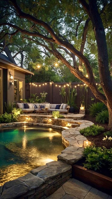 Resort Backyard Ideas, Backyard Paradise Ideas, Tropical Pool Design, Yard Upgrades, Backyard Resort, Pool Diy, Luxurious Pool, Dream Backyard Pool, Pools Backyard Inground