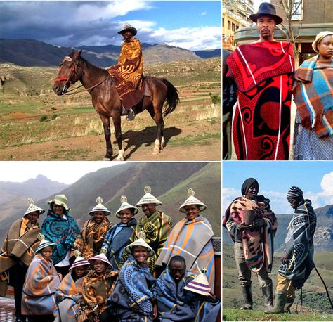 Sotho culture in South Africa and Lesotho Sotho Culture, Sotho Wedding, Sotho Traditional Attire, Basotho Blankets, South Africa Facts, South African Culture, Mountain Kingdom, Skeleton Coast, Country Information