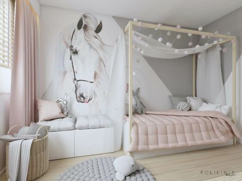 Girl Horse Room, Horse Girls Bedroom, Horse Themed Bedrooms, Horse Bedroom, Horse Room, Toddler Girl Room, Girl Bedroom Designs, Room Design Bedroom, Girl Bedroom Decor