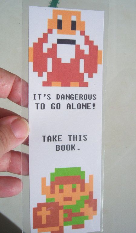 Legend of Zelda Bookmark by sweetgeek on Etsy Video Game Bookmarks, Zelda Bookmark, Video Game Tattoos, Zelda Party, Nintendo Party, Zelda Video Games, Zelda Birthday, Video Game Party, Gaming Tattoo