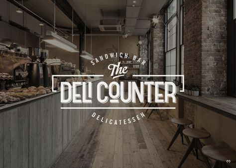 logo for The Deli Counter Deli Counter, Chef Logo, Sandwich Bar, Inspiration Logo Design, Cafe Branding, House Logo Design, Coffee Shop Logo, Graphisches Design, Restaurant Logo