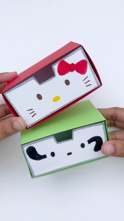 Hello Kitty Craft Ideas, Hello Kitty Activities, Sanrio Crafts, Hello Kitty Diy, Hello Kitty Pochacco, Drawer Paper, Creative Garden Ideas, Anime Crafts Diy, Diy Hello Kitty