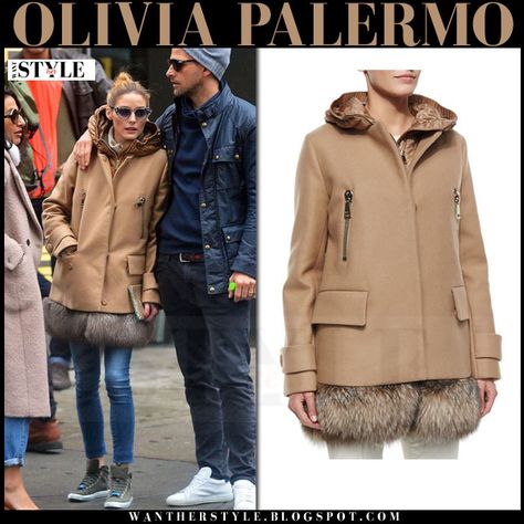 Olivia Palermo in camel fur hem coat, skinny jeans and khaki canvas sneakers Olivia Palermo Sneakers, Khaki Sneakers, Olivia Palermo Style, Happy Couples, Olivia Palermo, Sneakers Outfit, Fashion Couple, Canvas Sneakers, Palermo