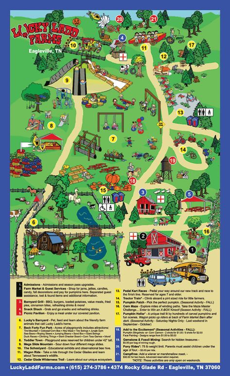 Pumpkin Patch Attractions, Farm Map, Agritourism Farms, Farm Tourism, Pumpkin Patch Farm, Farm Lessons, Pumpkin Smash, Activities For All Ages, Farm Layout