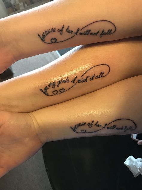 Mother Daughter Infinity Tattoos, Grandmother Tattoo, Mommy Daughter Tattoos, Name Tattoos For Moms, Maching Tattoos, Mom Daughter Tattoos, Tattoos Infinity, Ankle Tattoos For Women, Cute Hand Tattoos