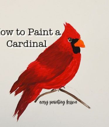 October 2018 - Pamela Groppe Art Bird Painting Acrylic, Cardinal Painting, Learn How To Paint, Painting Art Lesson, Acrylic Painting Techniques, Acrylic Painting Tutorials, Red Bird, Step By Step Painting, Painting Lessons