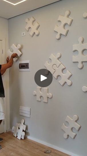 741K views · 7.9K reactions | Creative way to decorate walls 😍. By @viverdegesso3d  #art #decor #creative #puzzle | Arts Help | Bishop Briggs · River School Wall Decoration Classroom Decor, Office Murals, School Wall Decoration, Puzzle Wall, Bishop Briggs, Office Mural, Diy Classroom Decorations, Kids Room Interior Design, Diy Puzzles