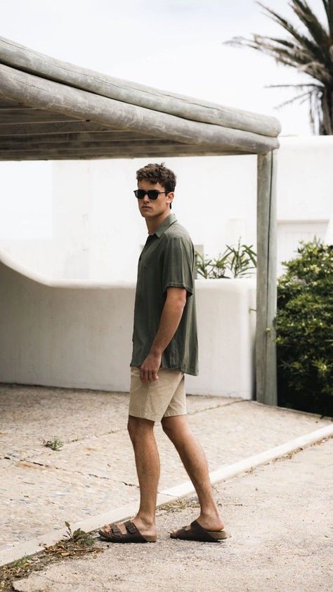 [SponsoredPost] 59 Great Beach Vacation Outfits Hacks You Need To See Right Now #beachvacationoutfits Men With Birkenstocks, Men’s Summer Evening Outfits, Birkenstock Men Aesthetic, Male Birkenstock Outfit, Men Outfits With Birkenstocks, Birkenstock Mens Outfit, Outdoor Aesthetic Outfits Men, Mens Berkinstock Outfit, Arizona Mens Fashion