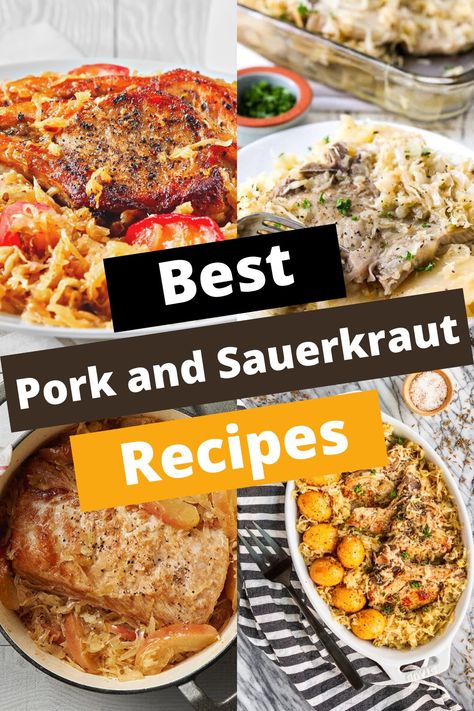 TOP 10 PORK AND SAUERKRAUT RECIPES FOR FLAVOR Pork With Sauerkraut, Sourkrout Recipes Quick, Pork And Sauerkraut Oven, Pork And Sauerkraut Crockpot, Pork And Sauerkraut Recipes, Slow Cooker Pork And Sauerkraut Recipe, Crockpot Pork And Sauerkraut, Leftover Pork Roast Recipes, Pork Sauerkraut