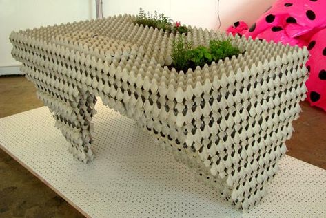 Egg Carton Art, Recycle Design, Egg Carton Crafts, Egg Crates, Egg Cartons, Egg Carton, Easy Diy Crafts, Upcycled Furniture, Repurpose