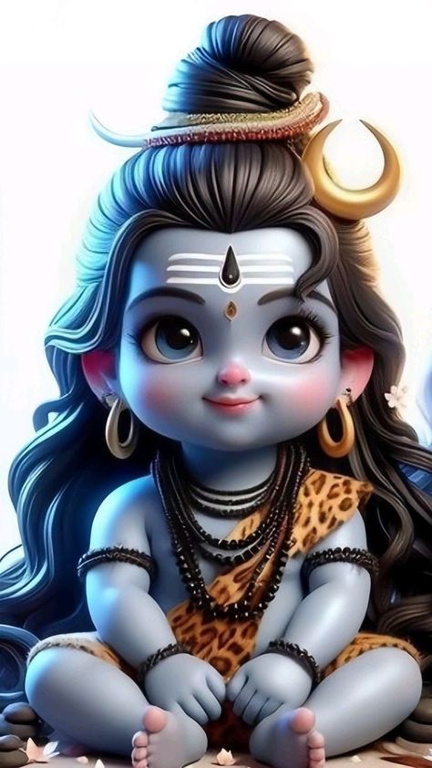 Shankar Ji Drawing, Cute Shiv Ji, Baby Shiva Images, Cute Mahadev, Rohit Sharma Drawing, Baby Shiva, Shiva Images Hd, Shankar Ji, Little Kanha Ji Images