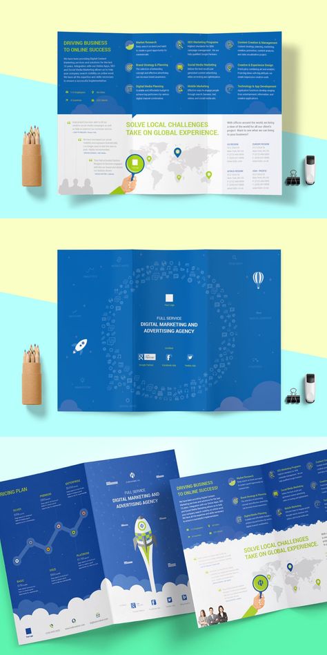 Digital Marketing & Advertising Agency Brochure Marketing One Pager, Advertising Agency Interior, Advertising Agency Logo, Interior Brochures, Luxury Brochure, Poster Sport, Agency Website Design, Brochure Ideas, Brochure Inspiration