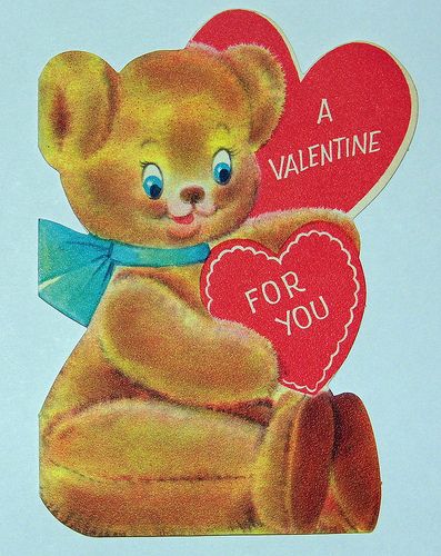 Vintage Valentine, Hallmark Cards Childrens Valentines, Teddy Bears Valentines, Old Cards, Vintage Valentine Cards, Vintage Valentine, Retro Valentines, Hallmark Cards, Vintage Teddy Bears, Valentine Cards