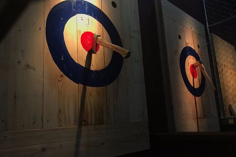 Ax-Throwing Bars, Explained - Eater Hatchet Throwing, Ax Throwing, Informed Consent, Wedding Crashers, Time To Live, Light Film, Family Tradition, Partridge, Contemporary Romances