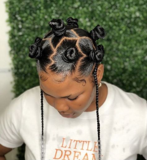 Bantu Knots With Braids Hairstyles, Bandtoknots Hairstyles Black, Bandtoknots Hairstyles, Braids 2023, Bantu Knot Hairstyles, Bantu Knot, Hairstyles For Ladies, Natural Afro, Creative Hair Color