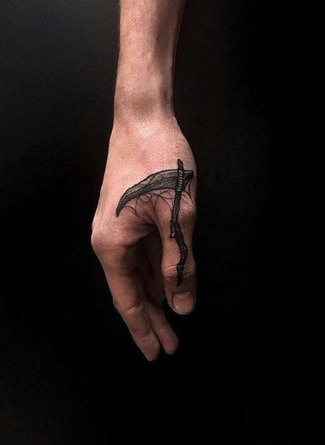 Creepy Finger Tattoos, Hand Thumb Tattoo, Men Hand Tattoos Ideas, Hand Tattoo Designs Men, Hand Finger Tattoos, Men Finger Tattoos, Thumb Tattoo, Tattoo Main, Hand Tattoo Designs