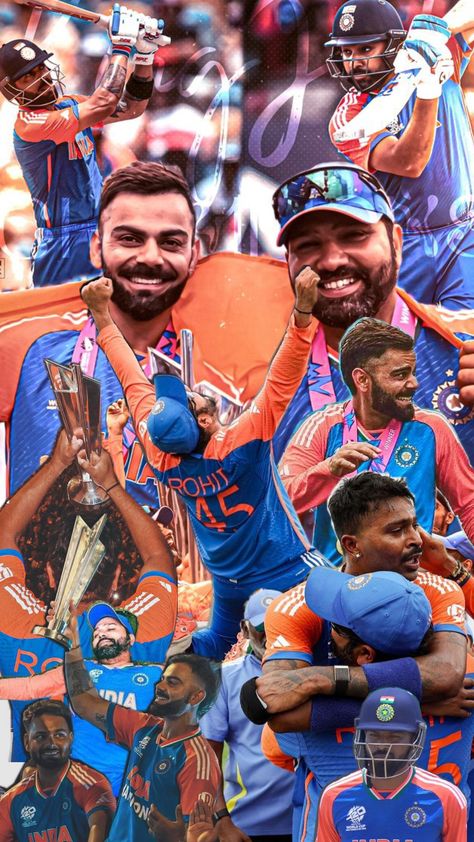 CHAMPIONS‼️ Indian Cricket Team Wallpapers, Cricket Aesthetic, I Love Cricket Images, Stadium Pics, Indian Cricket Team, Cricket Poster, Ms Dhoni Wallpapers, Cricket Wicket, Virat Kohli Wallpapers