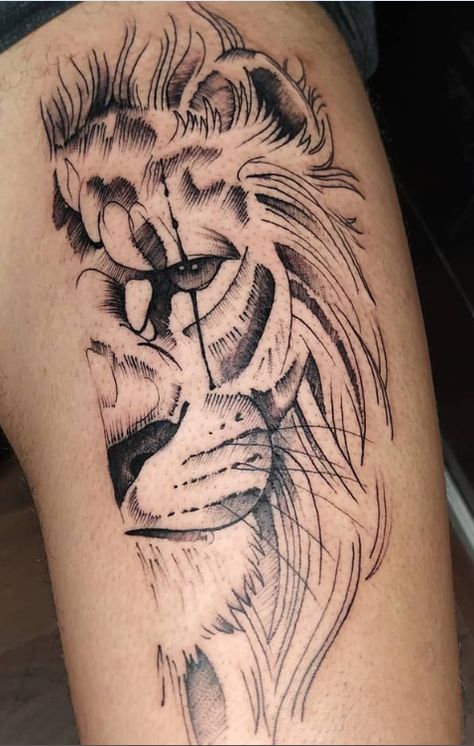 Rate This Half Lion Face Tattoo 1 to 100 #tattoo #tattoos #smalltattoos #amazingtattoo #beautifultattoos #watercolorTattoo #InspirationalTattoos #ArtTattoo #NeonTattoo #CoolTattoos #TattooDrawings #BodyArtTattoo #Tattoo Sketches #FootTattoos #CelestialTattoo Half Lion Tattoo Men, Half Lion Face Tattoo, Lion Face Tattoo, Puerto Rico Tattoo, Lion Monument, Neon Tattoo, Celestial Tattoo, Tattoo Culture, Scar Tattoo