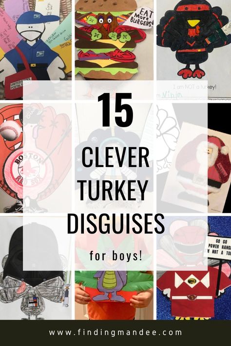 15 Turkey Disguises for Boys - finding mandee Turkey Disguises, Turkey Disguise, Boy Post, Perfect Turkey, Best Turkey, Minecraft Characters, November Month, Army Wife, Military Spouse