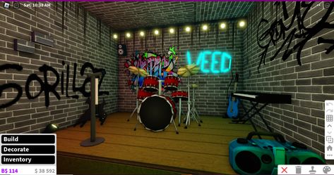 Roblox City Ideas, Bloxburg Nyc Apartment Interior, Bloxburg Cyberpunk City, Bloxburg Underground Subway, Bloxburg Dungeon, Bloxburg Graffiti Codes, Bloxburg Convience Store Decals, Bloxburg Arcade, Bloxburg Prison