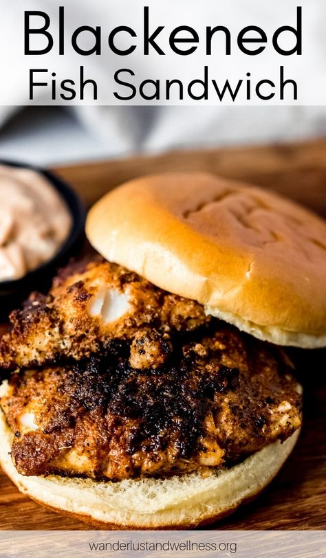 Blackened Mahi Mahi Sandwich, Blackened Fish Sandwich, Mahi Mahi Sandwich Recipes, Mahi Mahi Sandwich, Mahi Sandwich, Blackened Mahi Mahi, Seafood Sandwiches, Fish Sandwiches, Blackened Fish