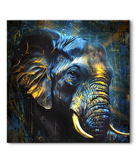 Elephant Painting Canvas, Elephant Artwork, Elephant Images, Elephant Pictures, Pop Art Animals, Afrique Art, Animal Portraits Art, Elephant Painting, Wallpaper Nature Flowers