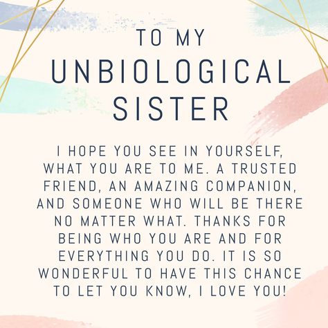 Buy Any 2 Items, Get 10% Off + Free Shipping w/ code AVA10 Just because she's not your biological sister doesn't mean she's not a sister to you. Whether you call her your bestie, souls sister, bonus sister, or unbiological sister, it's always a good idea to show your appreciation to your gal. Show her how much you appreciate her with this thoughtful message and gift. BOX ∙ I N C L U D E S 1 Tranquil Lavender Soy Wax Candle 1 Peppermint-Shea Lip Balm 1 Lavender Natural Castile Soap 1 Relaxing Ros Letter To Sister, Soul Sister Quotes, Birthday Messages For Sister, Unbiological Sister Gifts, Rose Petal Bath, Orange Bath, Message For Sister, Unbiological Sister, Happy Birthday Best Friend Quotes