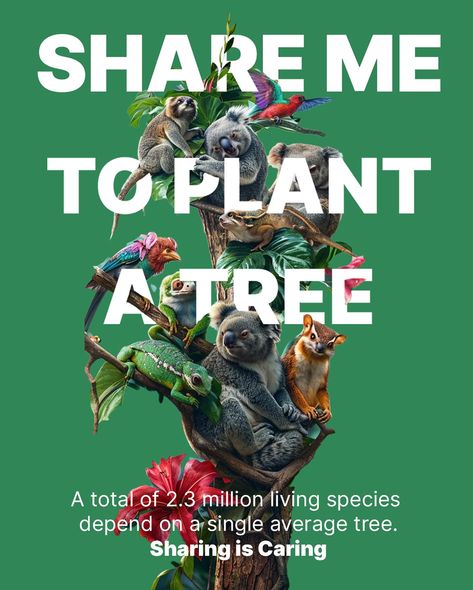 Happy Earth Day! 1 Share = 1 Tree. We’re on a mission to plant 50,000 trees in 24 hours. Trees give breath to life. In a recent study, it was discovered that a mind-blowing 2.3 million living species can depend on a single tree. 1 tree can make a staggering difference. For each share our post receives, we will plant a tree in partner with @fortreesclub. Authenticated results will be shared here after the end of this campaign, so be sure to give us a follow. Happy Earth Day, Single Tree, Plant A Tree, Happy Earth, Mind Blowing, Earth Day, Mind Blown, A Tree, Trees To Plant