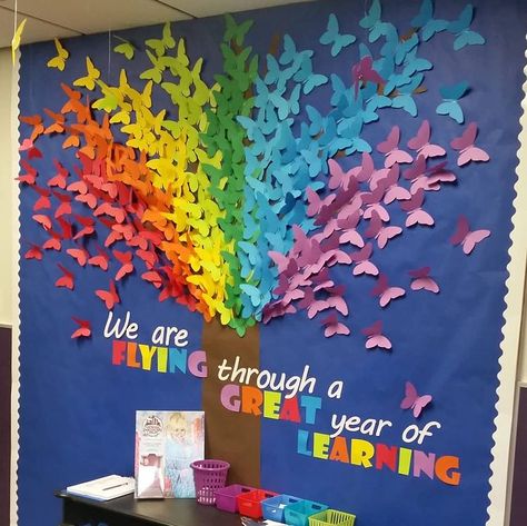 Teresa Cox DeLoney on Instagram: “I haven't shared my #bulletinboard I made the first day of Spring for the rest of the school year. I saw a smaller one on pinterest very…” Disney Bulletin Boards, Bulletin Boards Theme, Spring Bulletin, Classroom Welcome, Students Christmas, Spring Bulletin Boards, Spring School, Physical Activities For Kids, School Creative