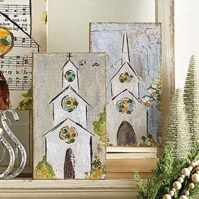 CHRISTMAS MARKET | Shop Sales Events Antique Farmhouse Old Fashioned Decor, Wall Art Above Tv, Wall Art Bedroom Paint, Cozy White Cottage, Wall Art Above Couch, Stain Glass Windows, Church Wall Art, Wall Art Above Bed, Wall Art Set Of 2