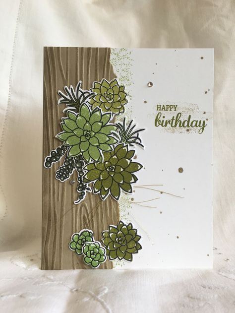 Maui Stamper RemARKable Blog Tour Oh So Succulent Cactus Cards, Paper Succulents, Marianne Design, Stamping Up Cards, Card Making Inspiration, Card Layout, Floral Cards, Creative Cards, Flower Cards