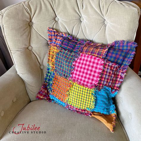 Rag Pillow, Memory Pillow From Shirt, Flannel Pillow, Flannel Pillows, Quilt Big, Quilted Pillow Covers, Pillow Covers Pattern, Memory Pillow, Quilt Pillow