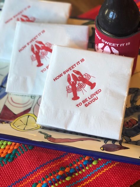 Engagement Party Koozies, Crawfish Art, Cajun Wedding, Bayou Party, Bayou Wedding, Crawfish Party, Crawfish Boil Party, Foodie Wedding, Wedding New Orleans