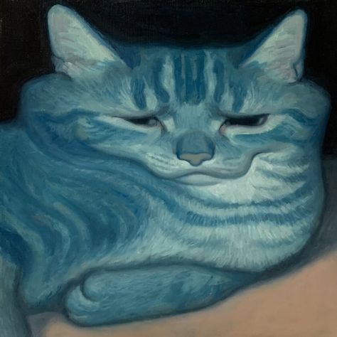 Arte Peculiar, Cat Paintings, Arte Inspo, Arte Animal, Cat Painting, Silly Cats, Pics Art, Funky Art, Pretty Art