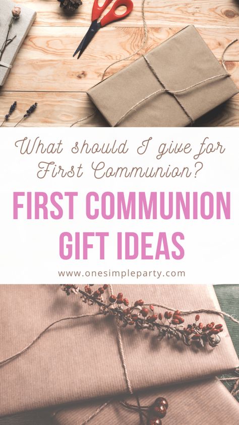 Looking for a First Communion gift idea that won't just collect dust? Check out this list of favorite First Communion gifts. There's a little something for everyone. #firstcommuniongifts #firstcommuniongiftideas #firstcommuniongiftsforboys #firstcommuniongiftsforgirls First Communion Gift Ideas Girl, First Reconciliation Gifts, First Communion Gifts For Girls Catholic, First Communion Quotes, Communion Gifts Girl, Boys First Communion, First Communion Favors, Dyi Gifts, Communion Favors