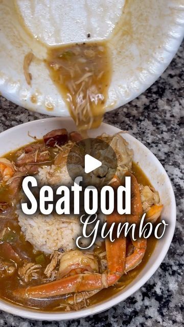 Sea of Soul on Instagram: "Seafood gumbo! 

Do you prefer blue crab or snow crab in your gumbo? 🤔
•
•
•
•
••
•
#seafoodgumbo #gumbo #foodreels #gumborecipe  #comfortfood  #soupseason #seafooddishes #dinnerideas" Seafood Gumbo Recipe Easy Simple, Quick Gumbo Recipe Easy, Seafood Gumbo Recipe Authentic, Snow Crab Recipes, Gumbo With Crab, Seafood Gumbo Recipe Louisiana, Crab Gumbo Recipe, Gumbo Recipe Authentic, Seafood Gumbo Recipe Easy