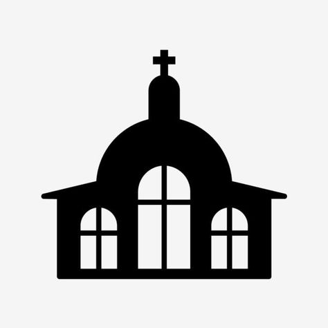 Church Clipart, Arrow Pointing Right, Black And White Png, Church Icon, White Png, Black Icon, Ink Brush, Clipart Black And White, Church Design